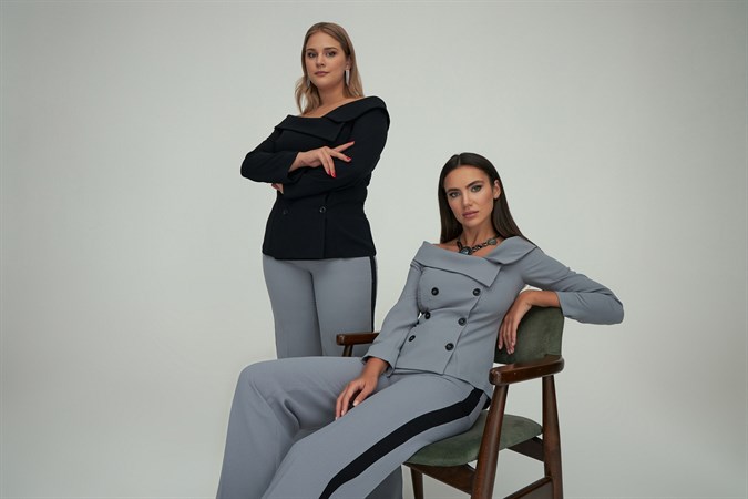 Tiffany Jacket Gray-Modalody-Plus Size Jackets