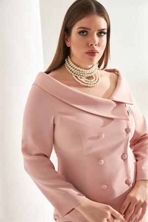 Tiffany Jacket Pink-Modalody-Plus Size Jackets