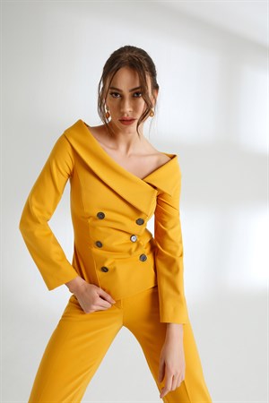 Tiffany Jacket Yellow-Modalody-Jackets&Cardigans