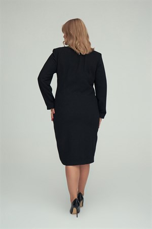 Viyana Dress Black-Modalody-Plus Size Evening Gowns